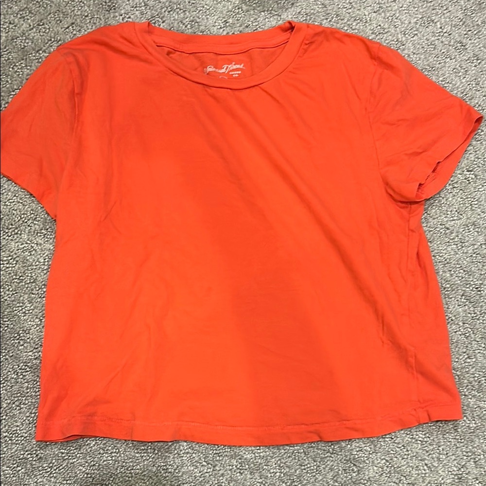 Target Orange Short Sleeve Boxy T-Shirt